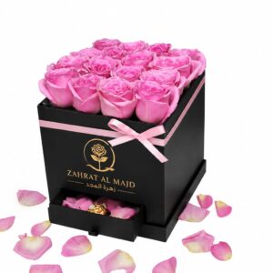 16 to 20 pcs pink rose with 10pcs Ferrero chocolate