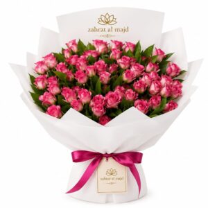Double color spray roses with accessories