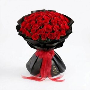 80 pcs red roses