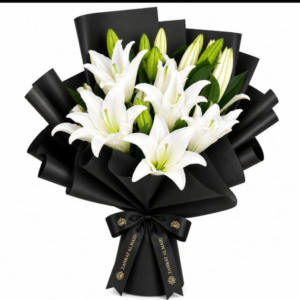 10stem lily white bouquet