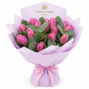 20pcs tulip purple with accessories