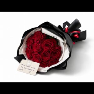 11 pcs red roses bouquet