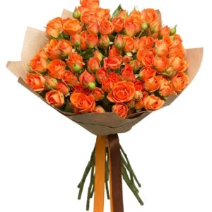Orange spray roses 30to35 stems bouquet