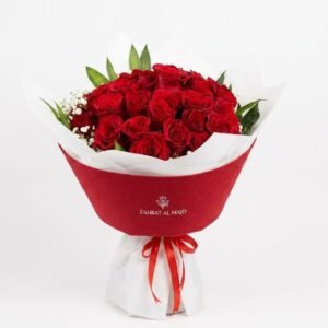 17pcs red roses