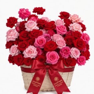 101 Mix roses basket also all sizes available